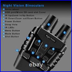Night Vision Binoculars 4x 300Yard Digital IR Telescope Photos Camera Recorder