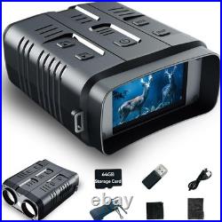 Night Vision Binoculars Binoculars for Adults, 4K Video with Sound, 42MP Ph