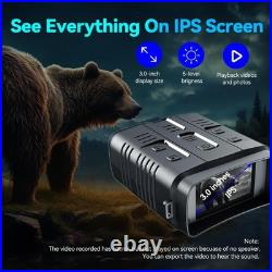 Night Vision Binoculars Binoculars for Adults, 4K Video with Sound, 42MP Ph