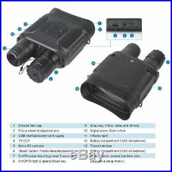 Night Vision Binoculars HD Digital Infrared Hunting Binocular Scope IR Camcorder