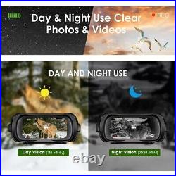 Night Vision Binoculars HD Video Digital Hunting Camp 300m Telescope Monocular