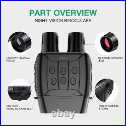 Night Vision Binoculars Infrared Digital Hunting Telescope Vision Goggles 1080P