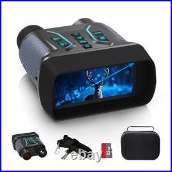 Night Vision Binoculars for Adults & Kids 4.5'' Screen Infrared Night Grey