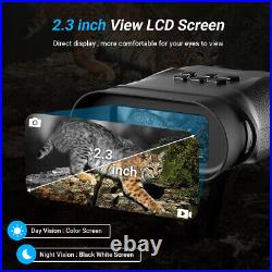 Night Vision Binoculars for Adults Waterproof Binocular with Battery TF Card