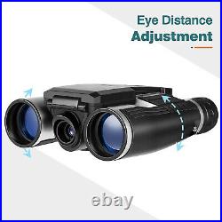 Night Vision Binoculars with LCD Screen, Day/Night Video Recording BAK4 Optics