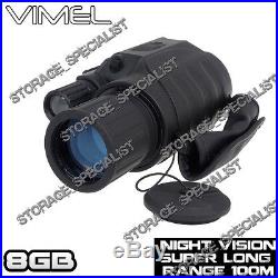 Night Vision Camera Goggles Binocular Monocular Hunting Digital NV Security 8GB