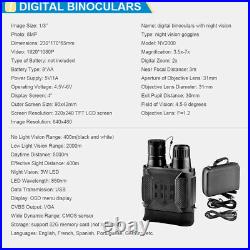 Night Vision Digital Binocular NV2000 Infrared Illuminator 2x Digital Zoom