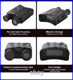 Night Vision Goggles 4K Binoculars 10X Digital Zoom Save Photos-Videos 64GB