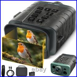 Night Vision Goggles 4K Binoculars with Rangefinder 5000mAH for Wildlife 18XZoom