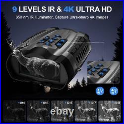 Night Vision Goggles 4K Infrared Binoculars 5000mAh Battery 16X Zoom Capture