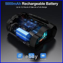 Night Vision Goggles 4K Infrared Binoculars 5000mAh Battery 16X Zoom Capture