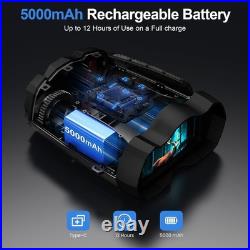 Night Vision Goggles, 4K Infrared Binoculars with Camera, 9 Gear Night Vision