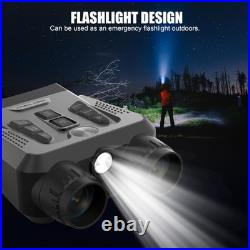 Night Vision Goggles 4K Night Vision Binoculars 10X Digital Zoom, 3'' HD Sc