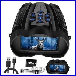 Night Vision Goggles, 4K Night Vision Binoculars for Adult with 3.5 HD Black Night Vision Goggles, 4K Night Vision Binoculars for Adult with 3.5 HD Black