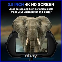 Night Vision Goggles, 4K Night Vision Binoculars for Adult with 3.5 HD Black Night Vision Goggles, 4K Night Vision Binoculars for Adult with 3.5 HD Black