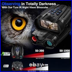 Night Vision Goggles, 4K Night Vision Binoculars for Adult with 3.5 HD Black Night Vision Goggles, 4K Night Vision Binoculars for Adult with 3.5 HD Black