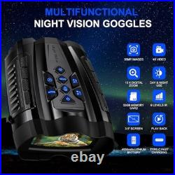 Night Vision Goggles, 4K Night Vision Binoculars for Adult with 3.5 HD Black Night Vision Goggles, 4K Night Vision Binoculars for Adult with 3.5 HD Black