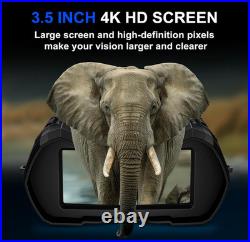 Night Vision Goggles, 4K Night Vision Binoculars for Adult with 3.5 HD Screen