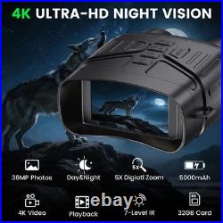 Night Vision Goggles, 4K Night Vision Binoculars for Adults with 5000mAh Batt