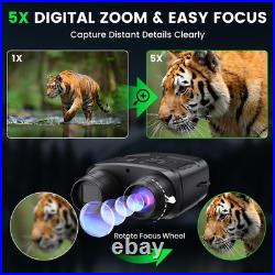 Night Vision Goggles, 4K Night Vision Binoculars for Adults with 5000mAh Batt