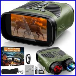 Night Vision Goggles 4K Night Vision Binoculars with 48MP and 3 Inch Displa