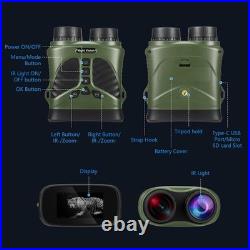 Night Vision Goggles 4K Night Vision Binoculars with 48MP and 3 Inch Displa