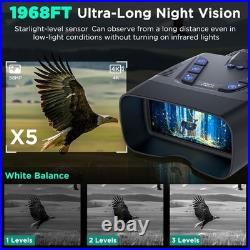 Night Vision Goggles 58MP Full-Color 4K Night Vision Binoculars with 10000mAh Night Vision Goggles 58MP Full-Color 4K Night Vision Binoculars with 10000mAh