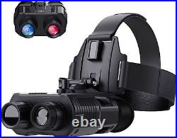 Night Vision Goggles Binoculars Digital FHD IR Head Mounted Hunting Rechargeable