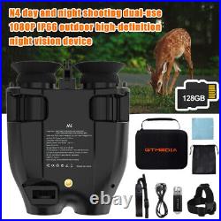 Night Vision Goggles Binoculars Digital IR Head Mounted Hunting Rechargeable