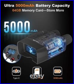 Night Vision Goggles Eagle 4K Night Vision Binoculars for Adults with Dual