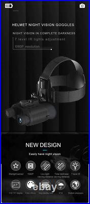 Night Vision Goggles HD Digital IR Head Mounted Hunting Rechargeable Binoculars Night Vision Goggles HD Digital IR Head Mounted Hunting Rechargeable Binoculars