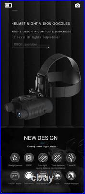 Night Vision Goggles Head Mount Binoculars 3D Digital Infrared Hunting Telescope Night Vision Goggles Head Mount Binoculars 3D Digital Infrared Hunting Telescope