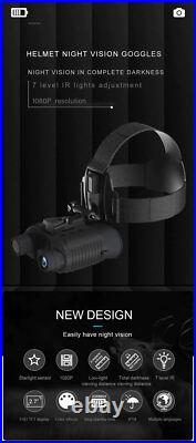 Night Vision Goggles Head Mount Binoculars 3D Digital Infrared Hunting Telescope Night Vision Goggles Head Mount Binoculars 3D Digital Infrared Hunting Telescope