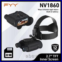Night Vision Goggles Head Mount Binoculars 3D Digital Infrared Hunting Telescope Night Vision Goggles Head Mount Binoculars 3D Digital Infrared Hunting Telescope