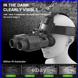 Night Vision Goggles Head Mounted Binoculars 4X HD Infrared Outdoor for Hunting Night Vision Goggles Head Mounted Binoculars 4X HD Infrared Outdoor for Hunting