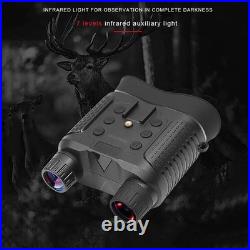 Night Vision Goggles Head Mounted Binoculars 8X Zoom Infrared Outdoor Hunting US