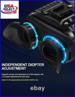 Night Vision Goggles, Head-Mounted Rechargeable Binoculars, 3 Screen Digital In