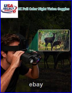 Night Vision Goggles, Head-Mounted Rechargeable Binoculars, 3 Screen Digital In