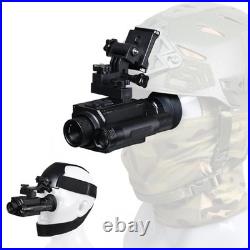 Night Vision Goggles Head or Helmet Mounted Monocular 1080P HD Photo Black