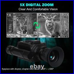 Night Vision Goggles Head or Helmet Mounted Monocular 1080P HD Photo Black