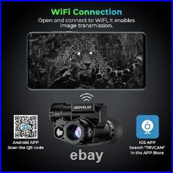 Night Vision Goggles Helmet-Mounted Monocular for Hunting Surveillance Camping