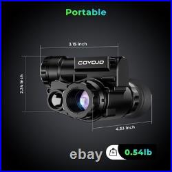 Night Vision Goggles Helmet-Mounted Monocular for Hunting Surveillance Camping