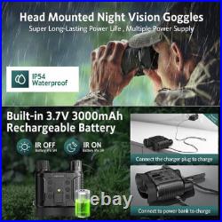 Night Vision Goggles Rechargeable Head Mounted Digital IR FHD Hunting Binoculars Night Vision Goggles Rechargeable Head Mounted Digital IR FHD Hunting Binoculars