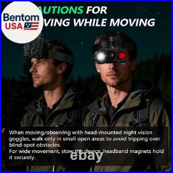 Night Vision Goggles, Upgraded Head-Mounted Night Vision Binoculars with Infrare