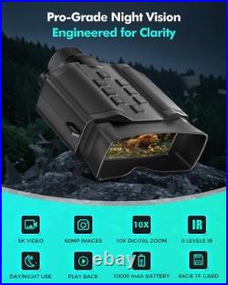 Night Vision Goggles for Adults, 3.99 HD Screen, 10000mAh Rechargeable Night