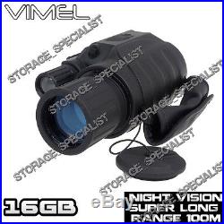 Night Vision Hunting Camera Goggles Binocular Monocular Digital NV Security 16GB
