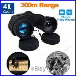 Night Vision Hunting Camera Goggles Binoculars Security DVR GPS Stamp+8G+Battery