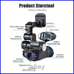 Night Vision IR Helmet Head Mount Monocular WIFI Infrared Goggles IP66 Telescope Night Vision IR Helmet Head Mount Monocular WIFI Infrared Goggles IP66 Telescope