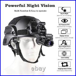 Night Vision IR Helmet Head Mount Monocular WIFI Infrared Goggles IP66 Telescope