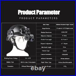 Night Vision IR Helmet Head Mount Monocular WIFI Infrared Goggles IP66 Telescope Night Vision IR Helmet Head Mount Monocular WIFI Infrared Goggles IP66 Telescope